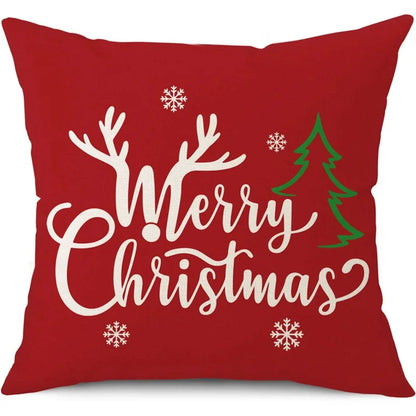 Merry Christmas Pillow Cover – Festive Home Decor for 2024-2025 Holidays