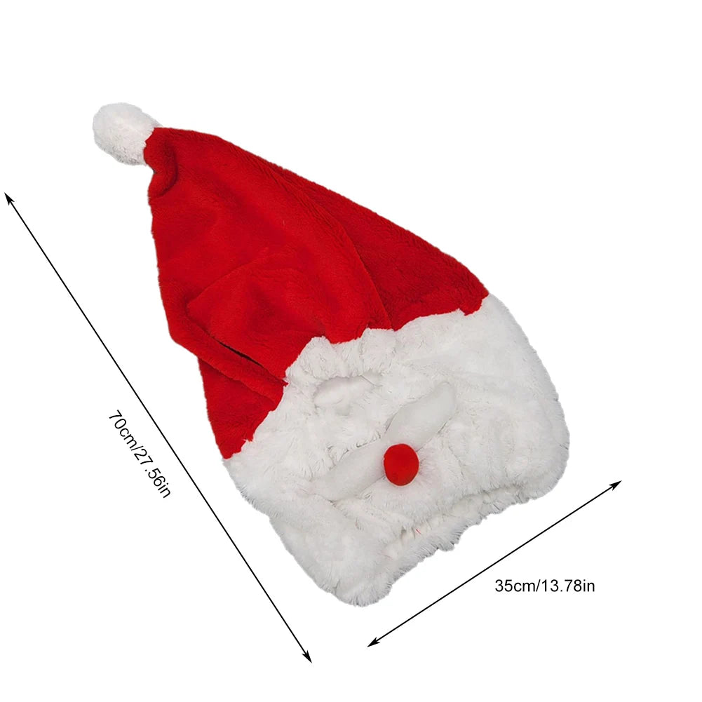 Santa Claus Motorcycle Helmet Cover – Festive Christmas Hat