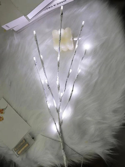 White Birch LED Twig Lights – Festive Glow for Christmas & Events