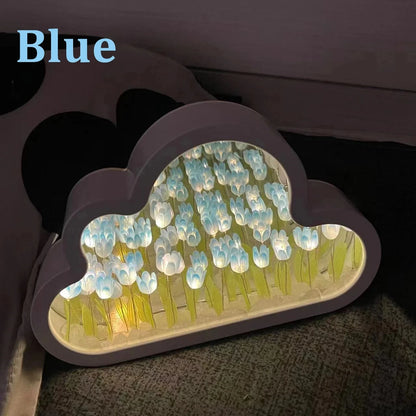 Cloud Tulip Night Light - Handmade DIY Atmosphere Lamp 🌸✨