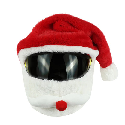 Santa Claus Motorcycle Helmet Cover – Festive Christmas Hat