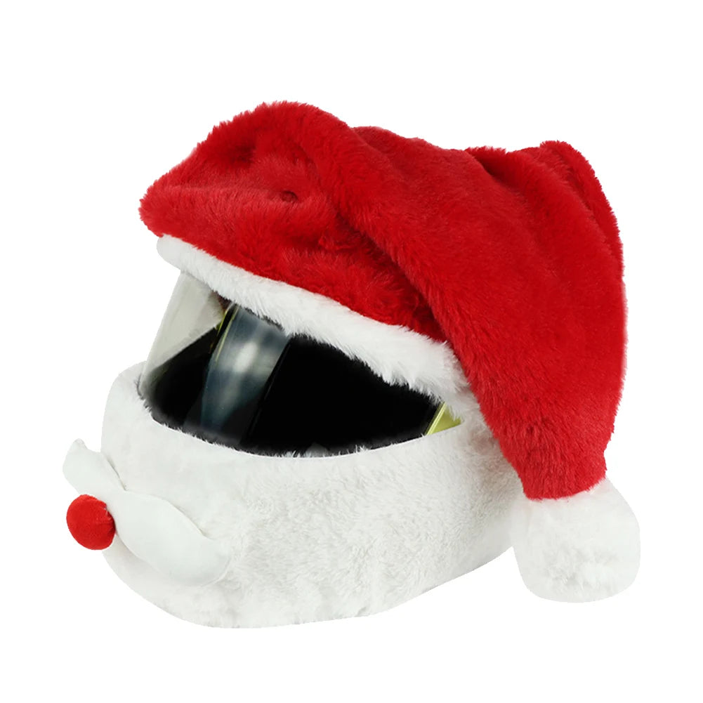 Santa Claus Motorcycle Helmet Cover – Festive Christmas Hat