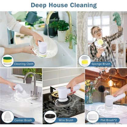 Multi-Functional Power Scrubber for Kitchen & Bathroom 🧽✨