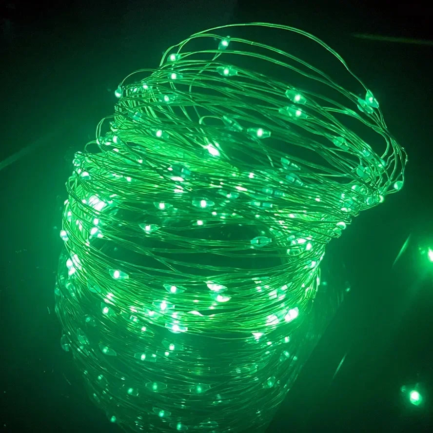 Christmas USB LED Copper Wire Lights – 10M/20M Waterproof Garland