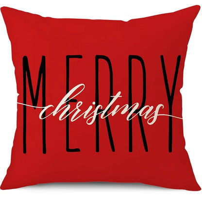 Merry Christmas Pillow Cover – Festive Home Decor for 2024-2025 Holidays