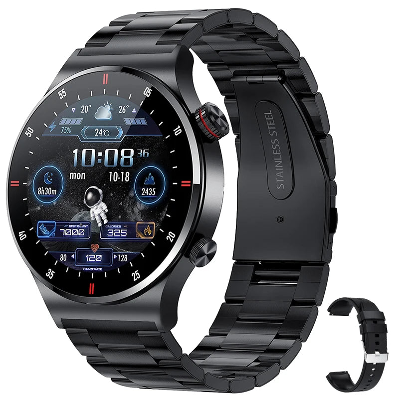 Bluetooth Call Smartwatch for Men – Fitness Tracker with HD Screen & Waterproof Design