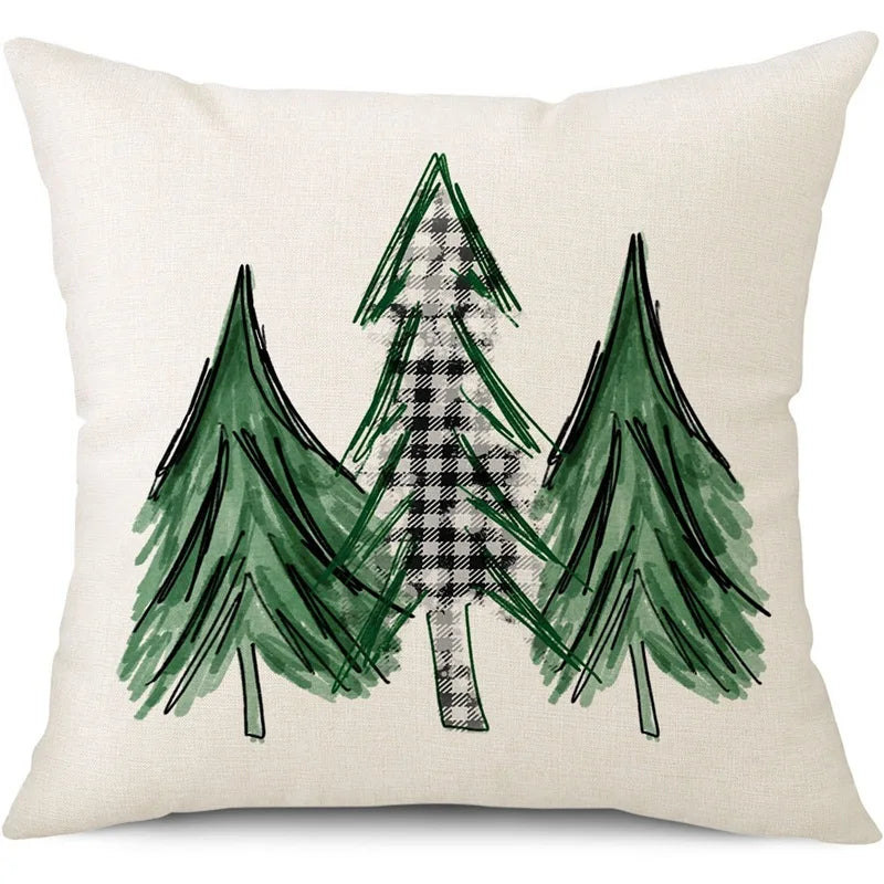 Merry Christmas Pillow Cover – Festive Home Decor for 2024-2025 Holidays