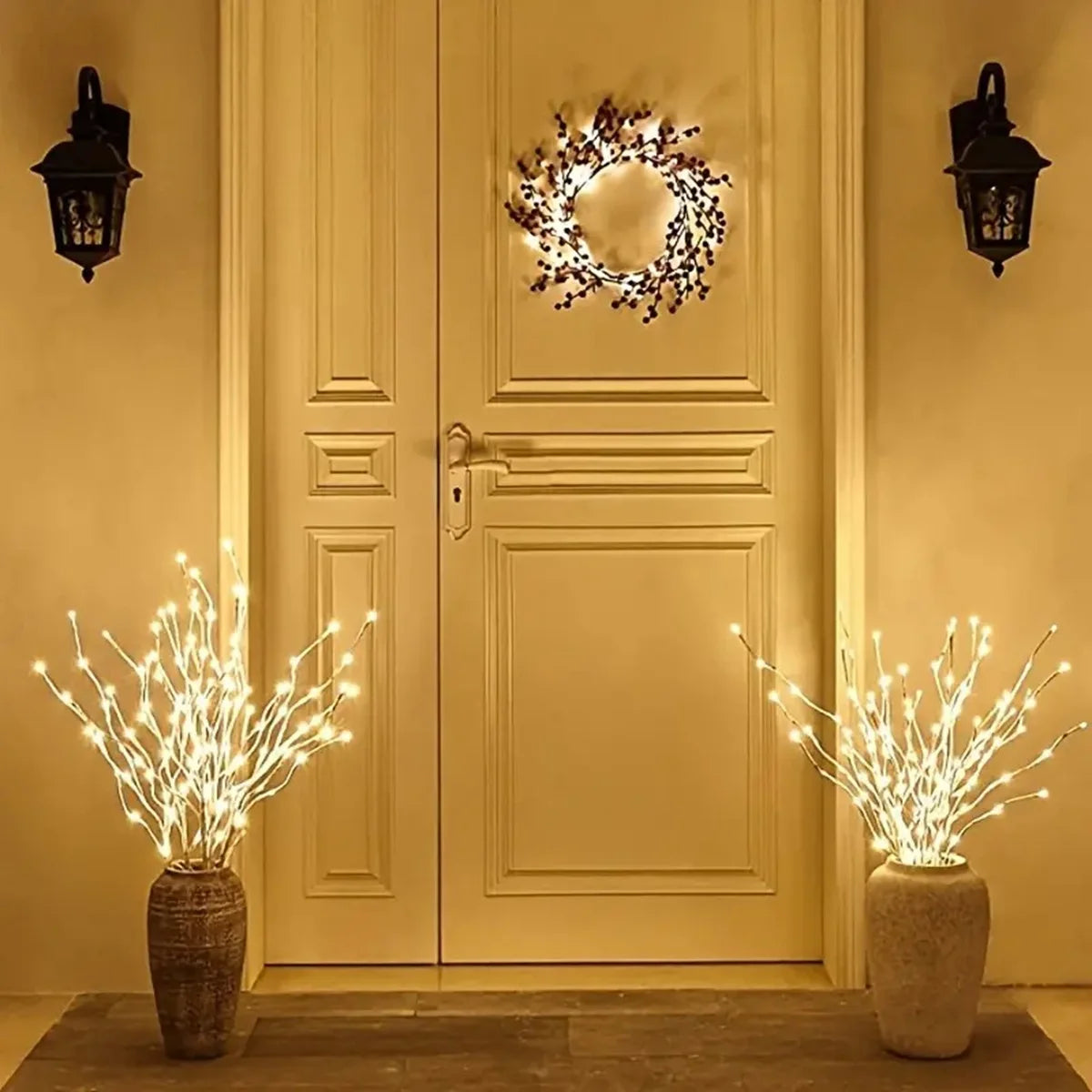 White Birch LED Twig Lights – Festive Glow for Christmas & Events