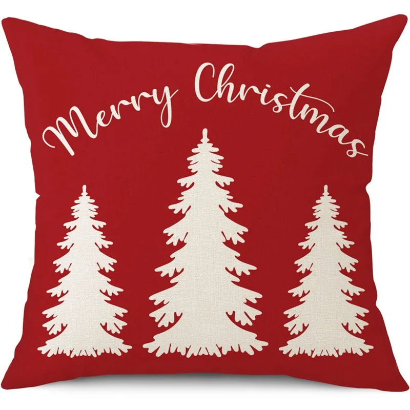 Merry Christmas Pillow Cover – Festive Home Decor for 2024-2025 Holidays