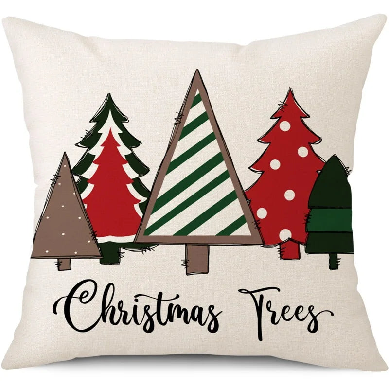 Merry Christmas Pillow Cover – Festive Home Decor for 2024-2025 Holidays