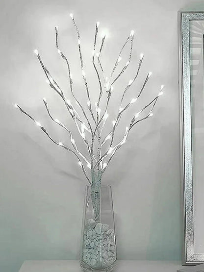 White Birch LED Twig Lights – Festive Glow for Christmas & Events