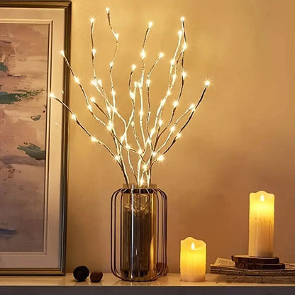 White Birch LED Twig Lights – Festive Glow for Christmas & Events