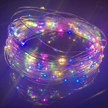 Christmas USB LED Copper Wire Lights – 10M/20M Waterproof Garland