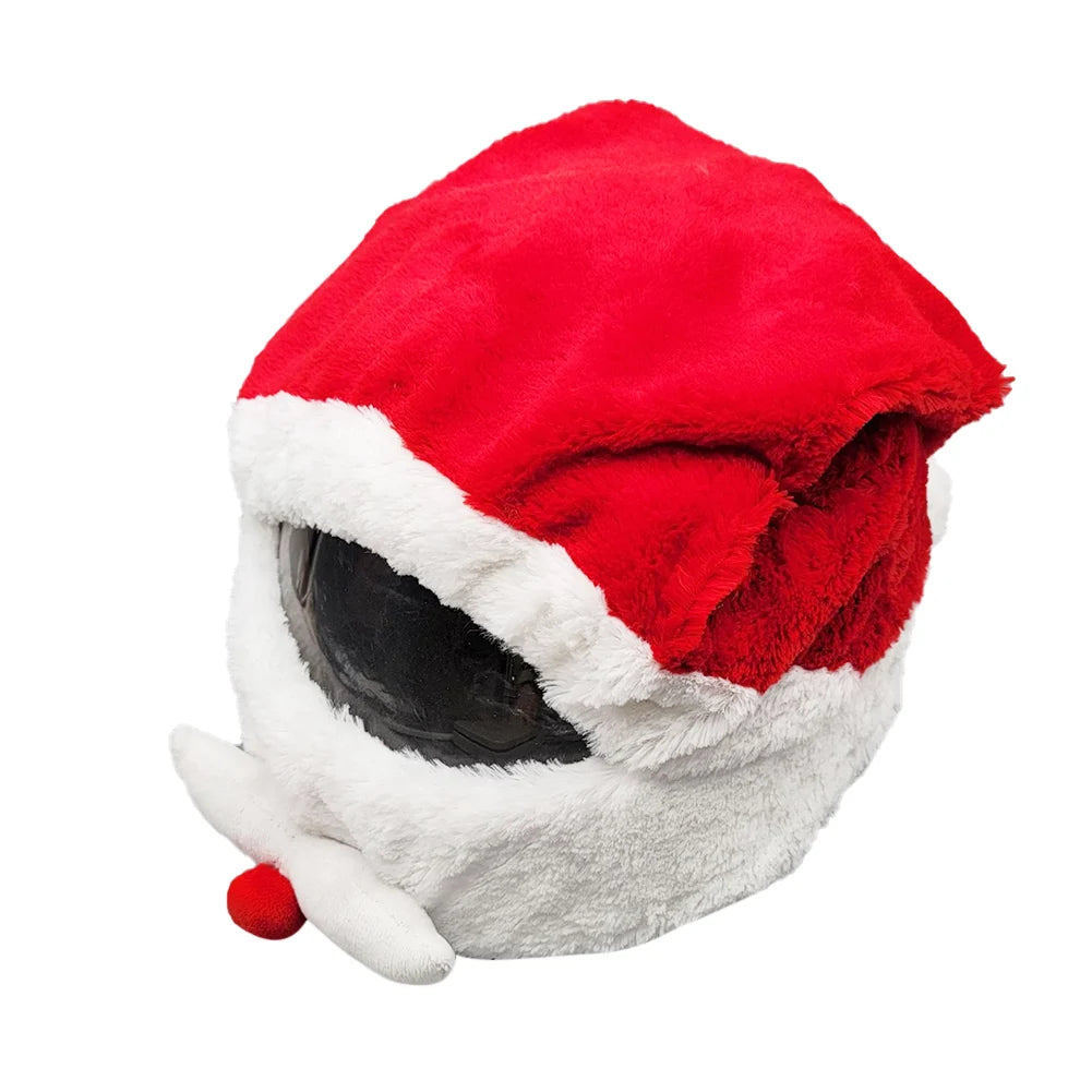 Santa Claus Motorcycle Helmet Cover – Festive Christmas Hat