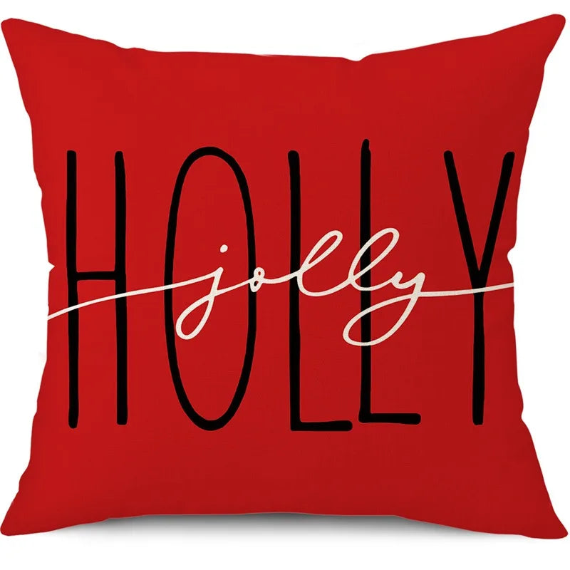 Merry Christmas Pillow Cover – Festive Home Decor for 2024-2025 Holidays