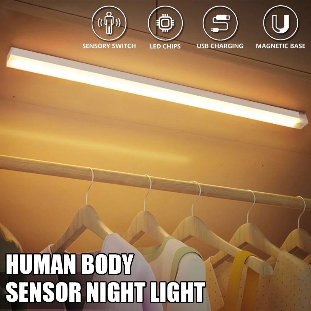 LED Motion Sensor Light - Wireless Rechargeable Type C