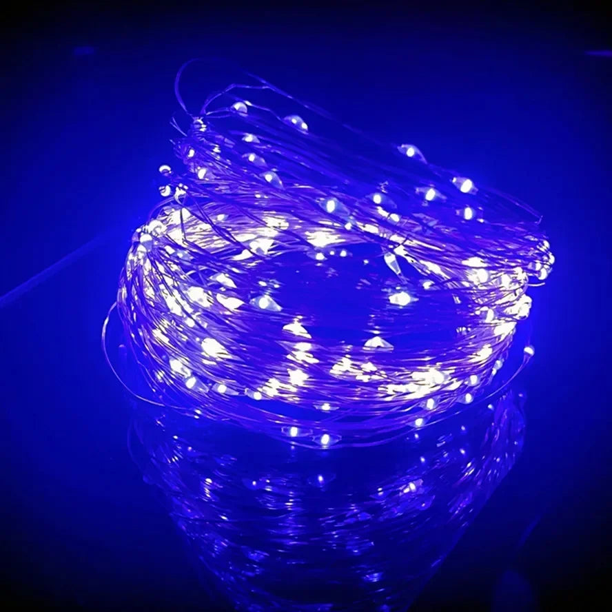 Christmas USB LED Copper Wire Lights – 10M/20M Waterproof Garland