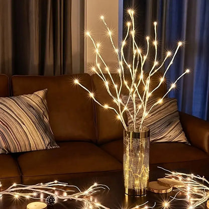 White Birch LED Twig Lights – Festive Glow for Christmas & Events