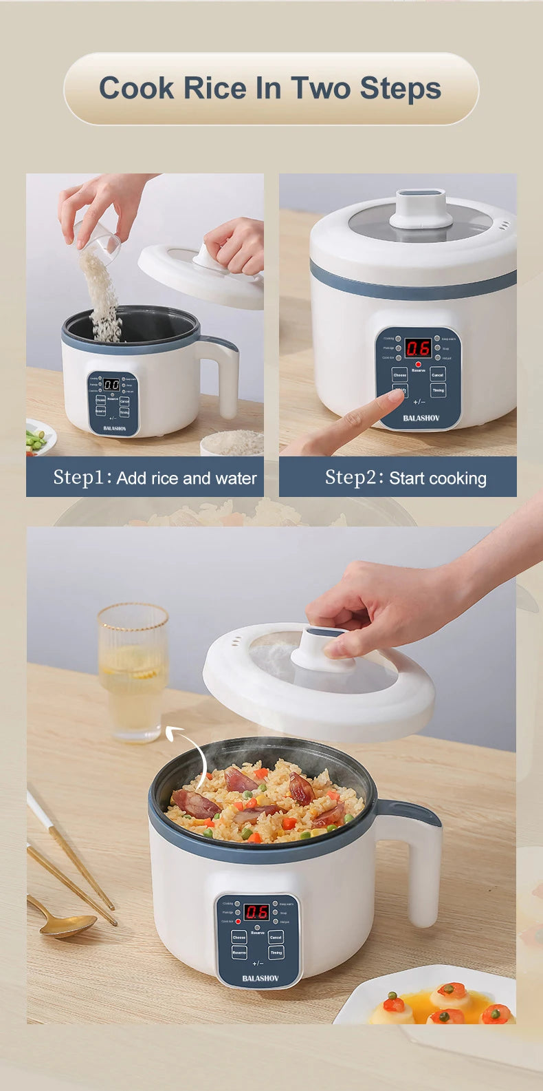 Non-Stick Electric Rice/Food Cooker