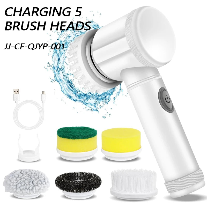 Multi-Functional Power Scrubber for Kitchen & Bathroom 🧽✨