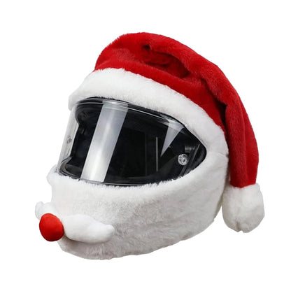 Santa Claus Motorcycle Helmet Cover – Festive Christmas Hat