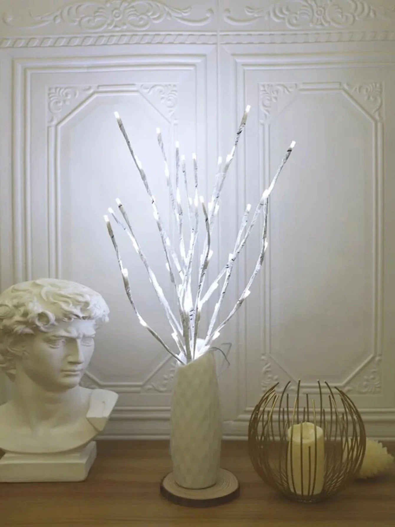 White Birch LED Twig Lights – Festive Glow for Christmas & Events