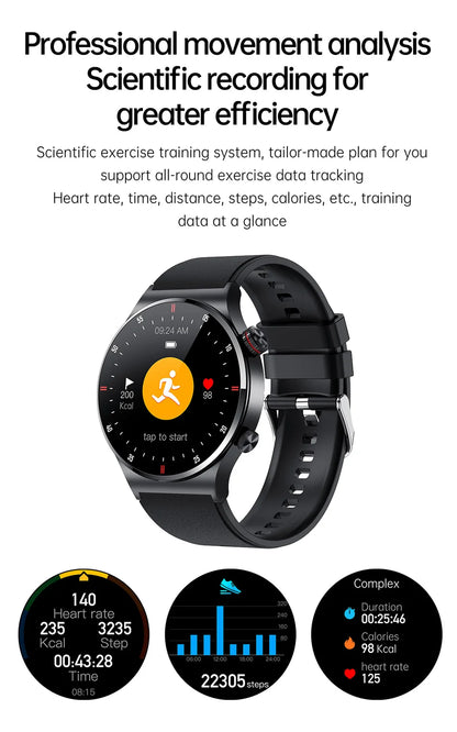 Bluetooth Call Smartwatch for Men – Fitness Tracker with HD Screen & Waterproof Design