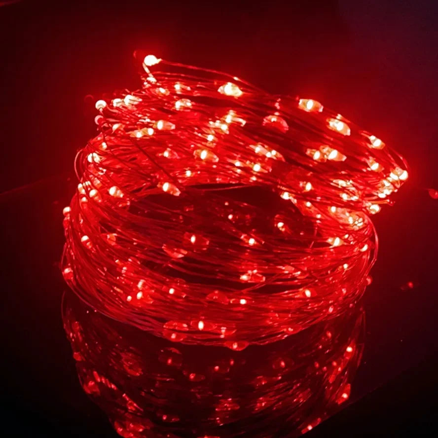 Christmas USB LED Copper Wire Lights – 10M/20M Waterproof Garland